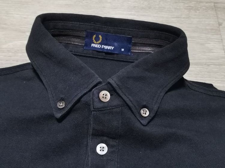 เสื้อโปโลแขนยาว​ Fred​ Perry​ สีดำ❗❗SALE❗❗​ รูปที่ 7