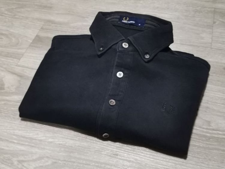 อื่นๆ M เสื้อโปโลแขนยาว​ Fred​ Perry​ สีดำ