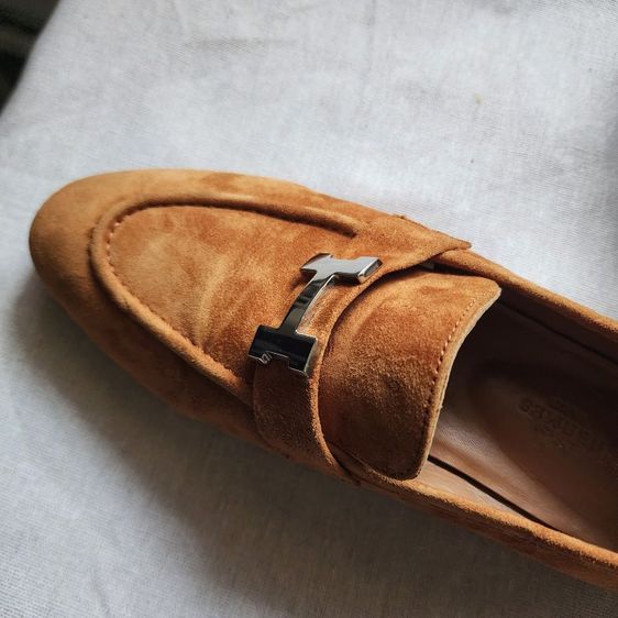 ✨ RARE ปี2022! Hermès Paris Loafers Suede Brown (Size 37) ✨