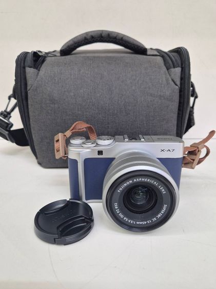 อื่นๆ ไม่กันน้ำ FUJIFILM X-A7 สี Navy Blue + เลนส์ Fujinon XC 15-45mm OIS PZ จอพับเซลฟี่ ถ่าย 4K Wi-Fi Bluetooth
