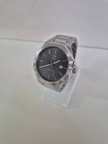 CC DOUBLE O นาฬิกาข้อมือผู้ชาย หน้าปัดดํา Stainless Steel Quartz มีช่องวันที่