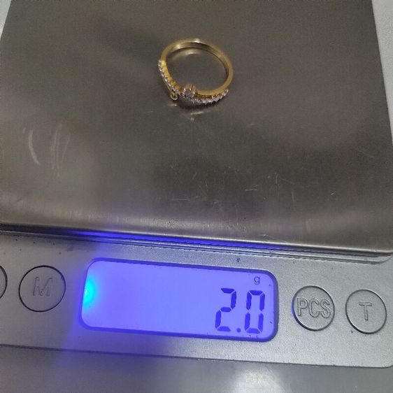 แหวน เพชร แบรนด์ Aurora เพชรน้ำ100% ตัวเรือนทองคำ 18K เพชรขนาด 0.05ct