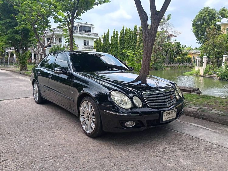 Mercedes-Benz E-Class 2009 E200 Kompressor Sedan เบนซิน NGV เกียร์อัตโนมัติ ดำ รูปที่ 2