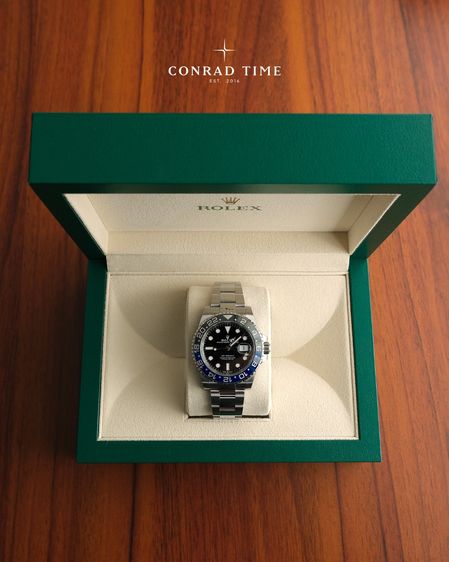 ดำ Rolex GMT-Master II 126710BLNR Batman Black Dial Oyster Steel 2024 40mm.