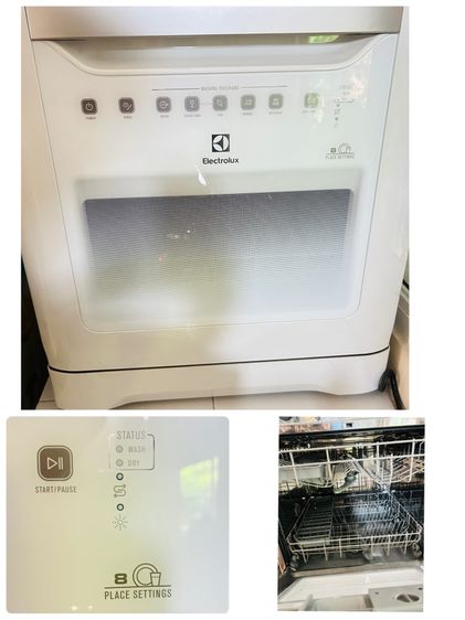 เครื่องล้างจานยี่ห้อ Electrolux ขนาด 8 เซ็ต 96 ชิ้น สภาพ 95% ของใหม่ราคา 1 หมื่น