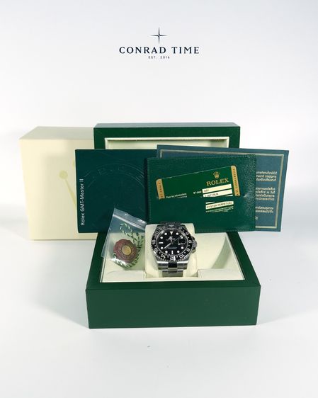 Rolex GMT-Master II 116710LN 'Green Hand Black DIal Oyster Steel 2012 40mm. Fullset รูปที่ 7