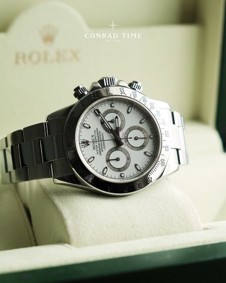 Rolex Daytona 116520 White Dial Oyster Steel 2009 40mm. Fullset  รูปที่ 4