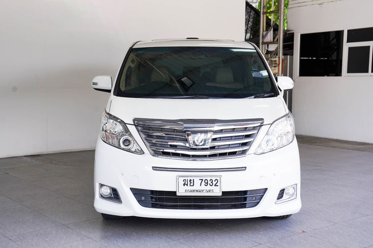 Toyota Alphard 2012 2.4 V Van เบนซิน ไม่ติดแก๊ส เกียร์อัตโนมัติ ขาว รูปที่ 2