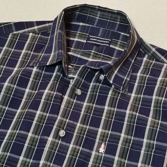 อื่นๆ เสื้อเชิ้ต L อื่นๆ แขนยาว Hush Puppies ลายสก็อตกรม-เขียว สวยกริ๊บ