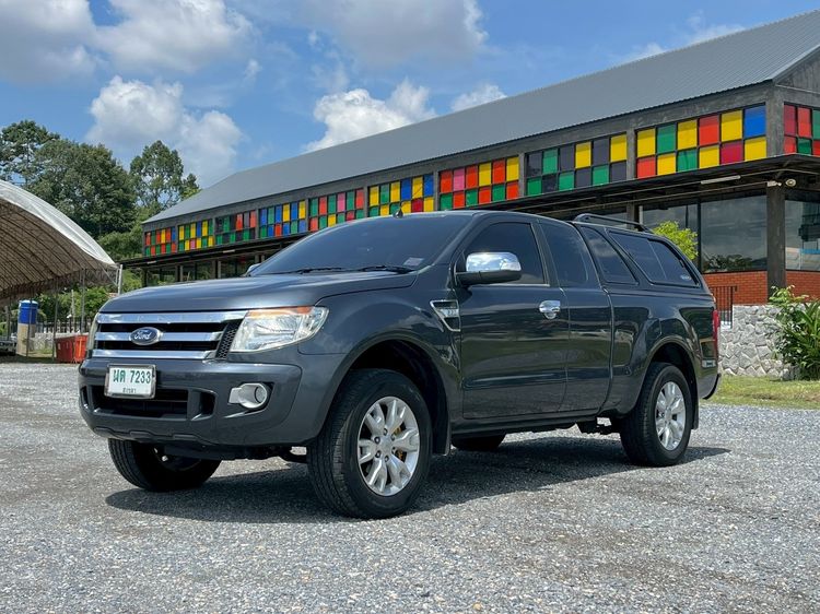 Ford Ranger 2014 2.2 XLT Pickup ดีเซล ไม่ติดแก๊ส เกียร์ธรรมดา เทา รูปที่ 2