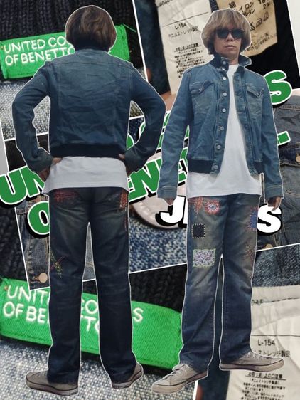 แจ็คเก็ตยีนส์ BENETTON✅ รูปที่ 18