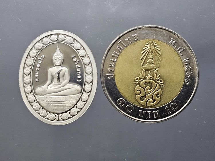 เหรียญพระพุทธไตรรัตนนายก หลวงพ่อโต (ซำปอกง) เนื้อเงิน 99 วัดกัลยาณมิตรวรมหาวิหาร พร้อมกล่องนอก รูปที่ 8