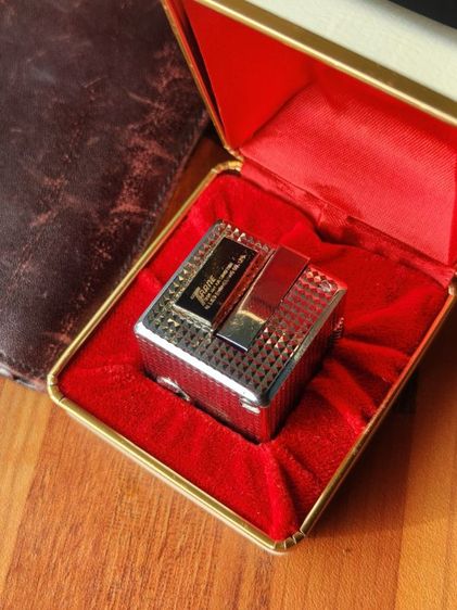 ไฟแช็ค🔥Vintage 1970s IPPAG Dice Gas Lighter - Japanese Chrome Diamond Cut Cube Pocket Lighter with Original Box รูปที่ 2