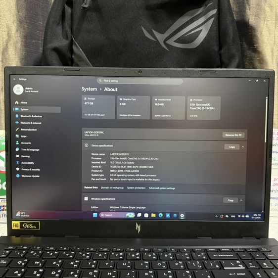 Gaming Acer Nitro V 15 การ์ดจอ RTX 4050 ประกัน6/2028 รูปที่ 3
