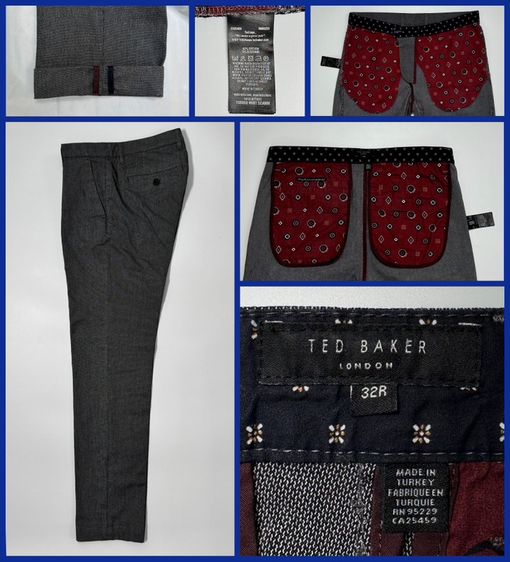⚠️เหมือนใหม่‼️กางเกงสแล็ค TED BAKER ของแท้ แบรนด์เนมหรูอังกฤษ ผลิตในยุโรป