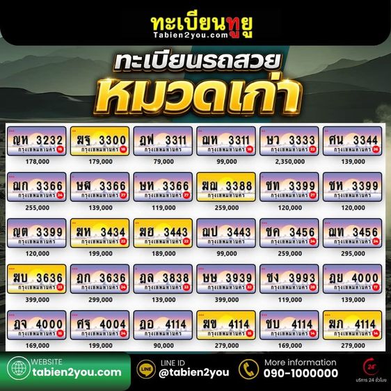 ป้ายทะเบียนกราฟฟิค ￼ หมวเก่า ป้ายใหม่ ￼ รูปที่ 13