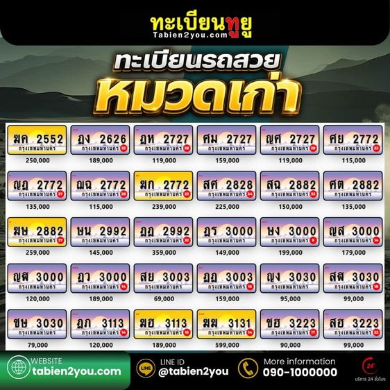 ป้ายทะเบียนกราฟฟิค ￼ หมวเก่า ป้ายใหม่ ￼ รูปที่ 10