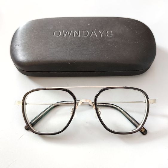 กรอบแว่นตาวินเทจ Owndays มือสอง สภาพสวย พร้อมกล่อง