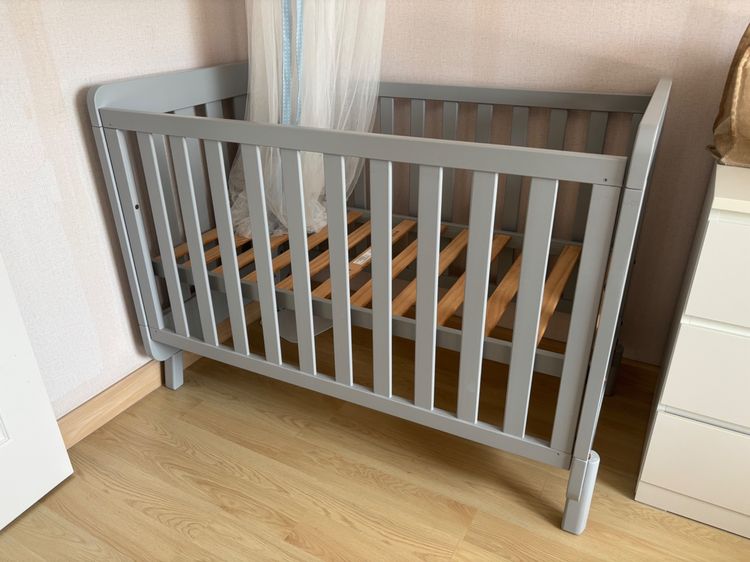 อื่นๆ ที่กั้นเตียง Boori Solid Wood BaChildren's Bed (Grey) – Excellent Condition – No Mattress Included