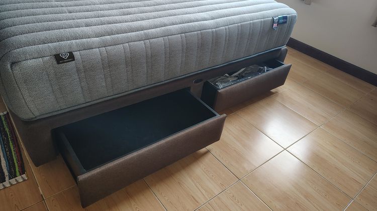 6-Ft Index Living Mall Bed Frame with Storage (ANANDA) - Like New รูปที่ 2