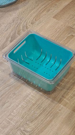 Produce Storage Containers with Drain Basket (Fruit and Vegetable Keeper) รูปที่ 4