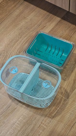 Produce Storage Containers with Drain Basket (Fruit and Vegetable Keeper)