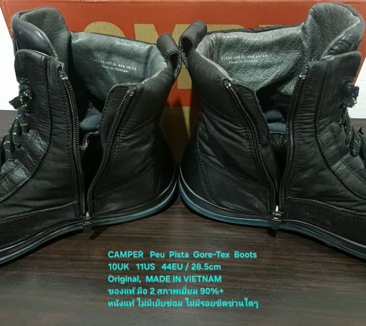 CAMPER Peu Pista Gore-Tex Boots, Men's 10UK 44EU/28.5cm ของแท้ มือ 2 สภาพเยี่ยม, บู้ทหุ้มข้อ CAMPER หนังแท้ พื้นเต็มสวยมาก ไม่มีขีดข่วนใดๆ รูปที่ 16