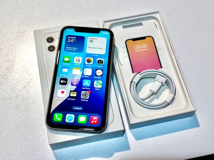 ขาย iPhone 11 64GB สีขาวสภาพนางฟ้า เครื่องไทย แฟนใช้เองมือเดียว ของครบกล่อง รูปที่ 2