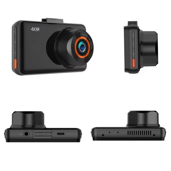 กล้องติดรถยนต์ DVR 4K HDจอขนาด3นิ้วกล้องหน้าหลังWiFi เชื่อมต่อกับโทรศัพท์มือถือ รูปที่ 2