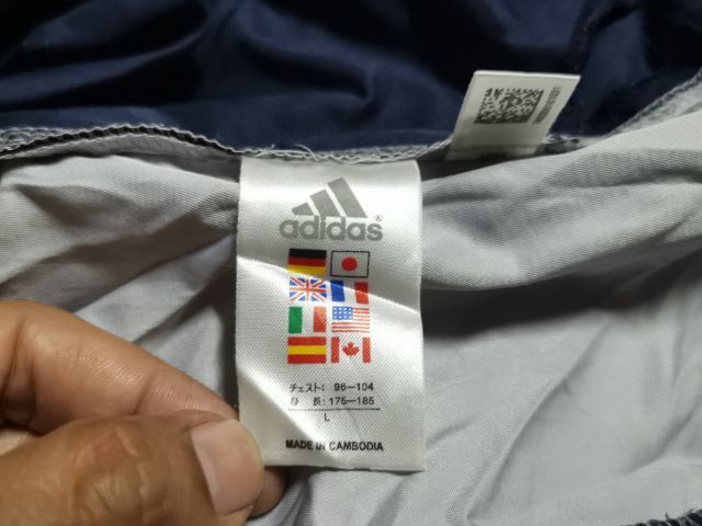 Adidas เสื้อมือสอง​ เสื้อวินด์เบรกเกอร์​ เสื้อวอร์มอัพ​ เสื้อแจ็คเก็ต​สปอร์ต​ รูปที่ 5