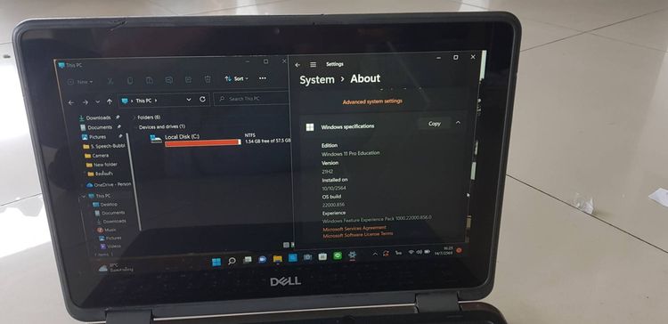 ขายโน๊ตบุ๊ค แท็บเล็ต Dell Latitude 3190 2-in-1 จอทัสสกรีน กล้อง2ตัว SSD 64GB Ram 4GB จอ 11.6  ที่ชาร์จ กระเป๋า สภาพสวย ทำงานออฟฟิต ดูหนัง ฟั รูปที่ 3
