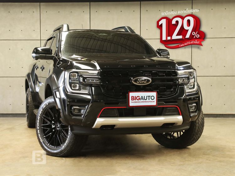 Ford Ranger 2024 2.0 Bi-Turbo Hi-Rider Storntrak Pickup ดีเซล ไม่ติดแก๊ส เกียร์อัตโนมัติ ดำ