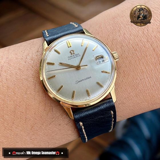 omega Seamaster 18k Yellowgold รูปที่ 7