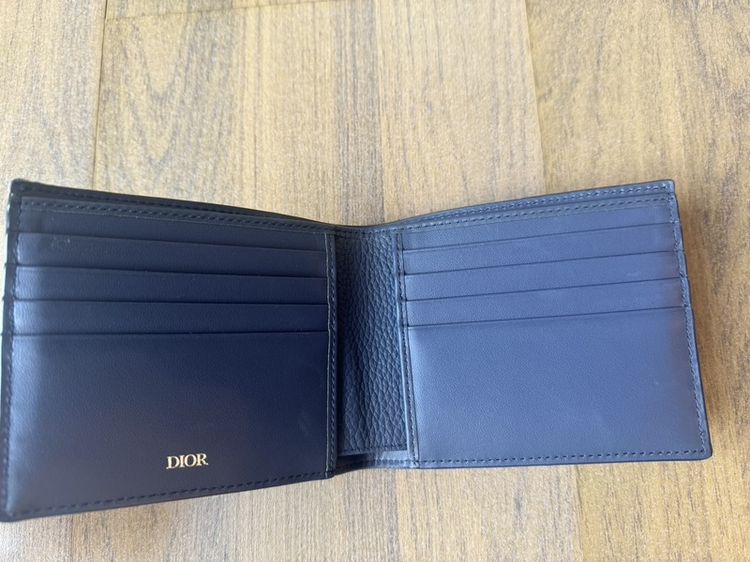 Dior Oblique Bi-Fold Wallet Navy | ของแท้ สภาพสวย พร้อมกล่อง รูปที่ 3