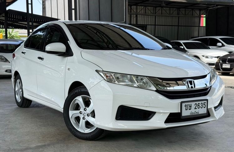 Honda City 2015 1.5 V Plus i-VTEC Sedan เบนซิน ไม่ติดแก๊ส เกียร์อัตโนมัติ ขาว