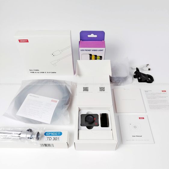 กล้องเว็บแคม OBSBOT MEET SE สภาพเหมือนใหม่ แถมฟรีสาย USB 3.0 Grade A OCB-3208-CE ขาตั้ง EMEET TD301 และไฟดารา RGB AY83  รูปที่ 2