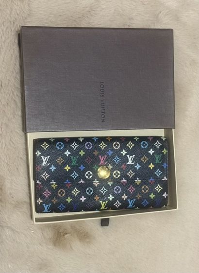 Louis Vuitton Monogram Multicolor Sarah Wallet รูปที่ 9