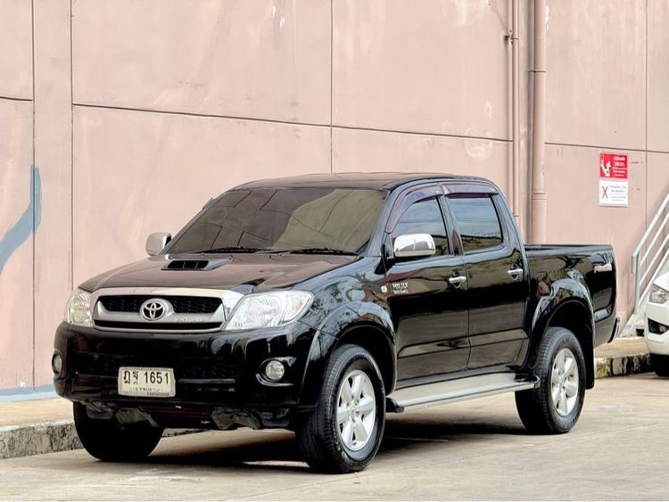 Toyota Hilux Vigo 2010 3.0 G Pickup ดีเซล ไม่ติดแก๊ส เกียร์ธรรมดา ดำ รูปที่ 3