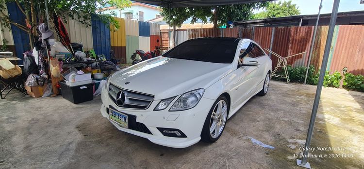 Mercedes-Benz E-Class 2012 E200 CGI Sedan เบนซิน ไม่ติดแก๊ส เกียร์อัตโนมัติ ขาว
