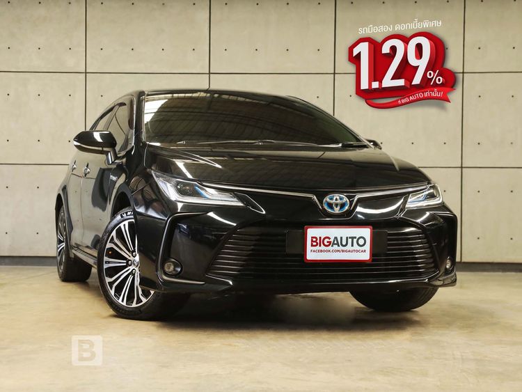 Toyota Altis 2022 1.8 Hybrid Premium Sedan ไฮบริด ไม่ติดแก๊ส เกียร์อัตโนมัติ ดำ