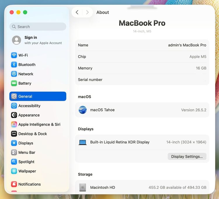 MacBook Pro 14-inch M5 Ram16GB SSD512GB SpaceBlack Apple 16 April 2027  รูปที่ 12