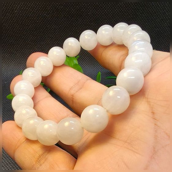 อัญมณี กำไลหินมูนสโตนแท้ 10มิลเกรดพรีเมียม มุกดาหารเหลือบแสงสีฟ้า Blue Sheen Moonstone สร้อยข้อมือหินมงคล เสริมเสน่ห์ ความรัก เมตตา