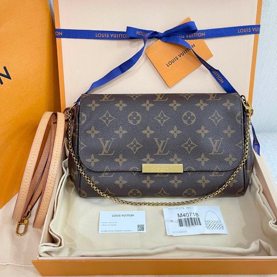 Louis Vuitton หนังแท้ หญิง น้ำตาล Used LV Favorite MM ปี 2020  
