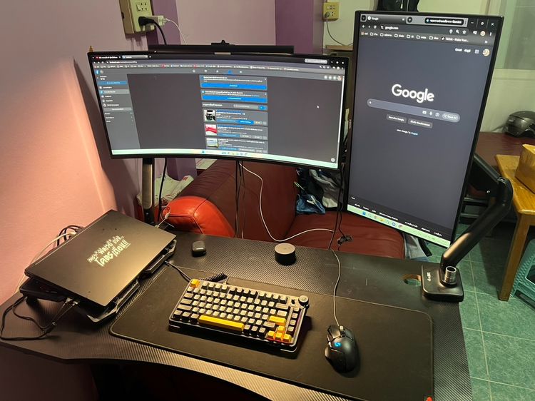 อื่นๆ ขายยกเซตโต๊ะคอม Gaming Work Setup สภาพสวย พร้อมใช้งาน