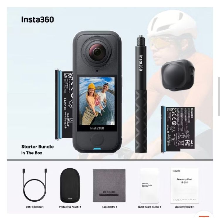 อื่นๆ instar 360 x4 air 8k 360 camera Starter Bundle 8K 11500 บาท  มือหนึ่งประกันศูนย์  ยังไม่แกะกล่อง มีใบเสร็จสินค้า นัดรับสินค้าอ่อนนุช BTSธนาคารกรุงศรีสำนักงานใหญ่พระ