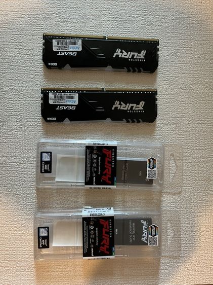 Ram Kingston Fury Beast DDR4 bus 3200 16gb (8gbx2) มือ2 รูปที่ 4