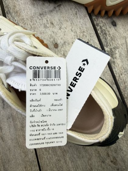Converse Run Star Motion Canvas Platform สีขาว (Ox White) ของแท้ ไซซ์ 24 ซม. (EU 38.5) พร้อมกล่อง รูปที่ 7