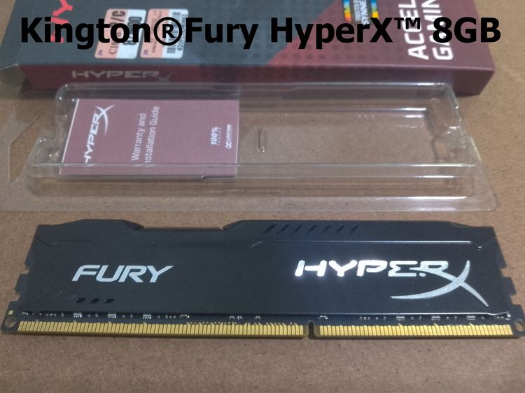 หน่วยความจำสำหรับคอมพิวเตอร์เดสก์ท็อป Kington®Fury HyperX™ 8GB(8GBx1) DDR3 1600MHz RAM For Desktop PC ราคาขาย 1170 บาท รูปที่ 5
