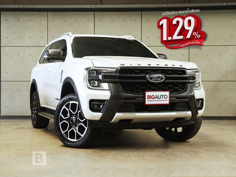 รถ Ford Everest 2.0 Bi-Turbo Wildtrak 4WD สี ขาว