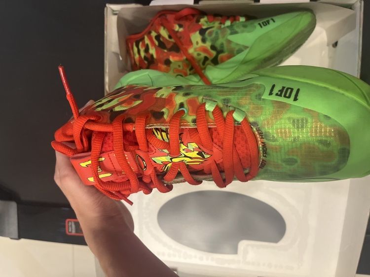 Puma MB.01 LaMelo Ball สีเขียว Fluro Green / แดง Puma Red ไซส์ EU39 UK6 พร้อมกล่องแท้ รูปที่ 3